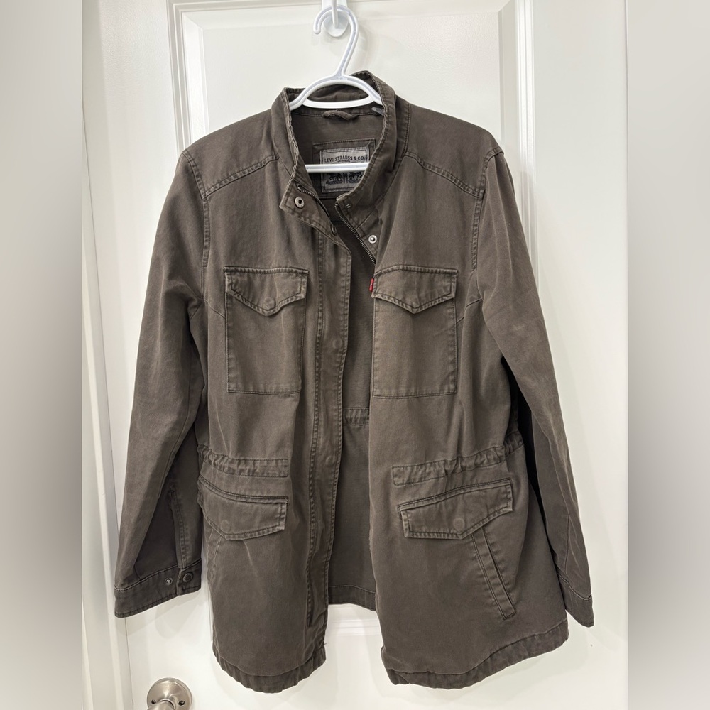Levi Strauss Co Womens XL Military Green Jacket
